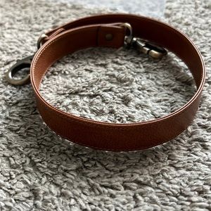 New genuine leather 26” long 1” wide replacement purse strap in light brown